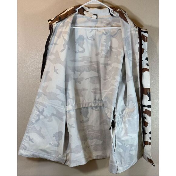 Vintage Camo Clan Snow Camouflage Button Up Lightweight Shirt Jacket Men’s XL - Picture 7 of 14